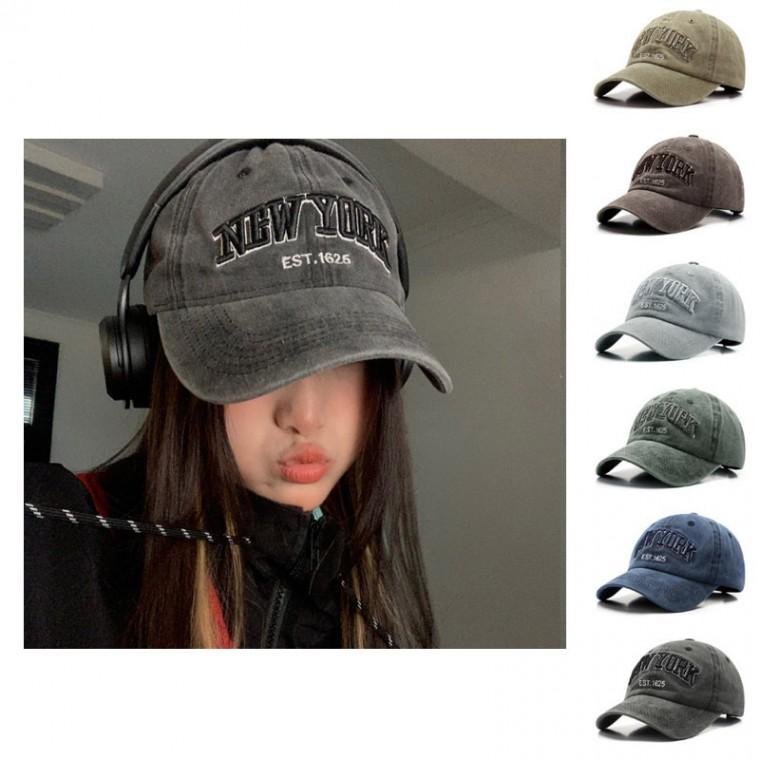 남녀 공용 데일리 뉴욕 빈티지 볼캡
