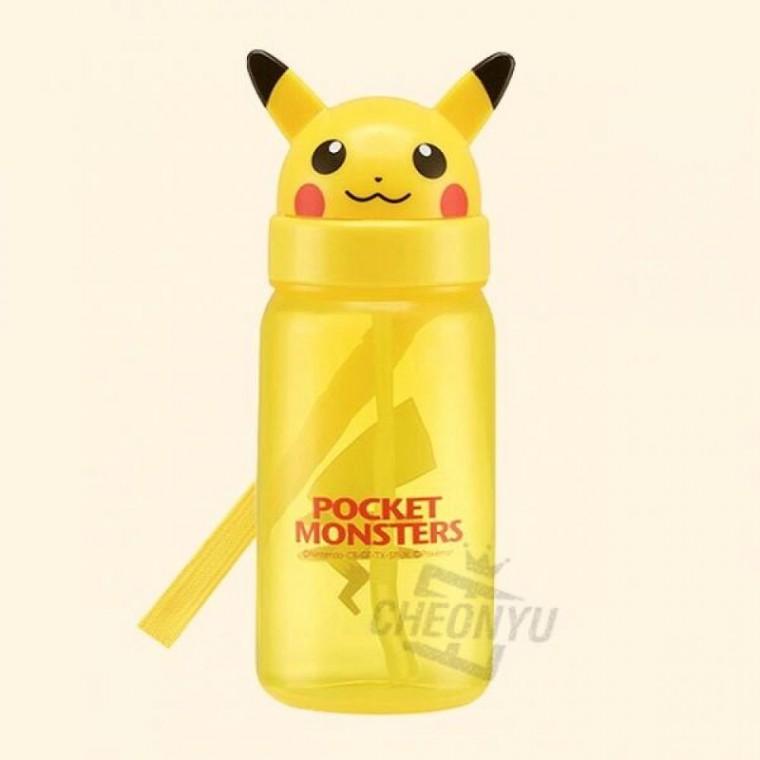 피카츄 페이스 스트로 보틀 350ml 어린이 캐릭터 물병