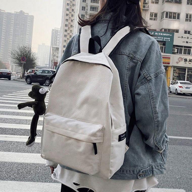 깔끔한 무지 심플 디자인 남성 여성 학생 학원 백팩 남성백팩 여성백팩 학생백팩