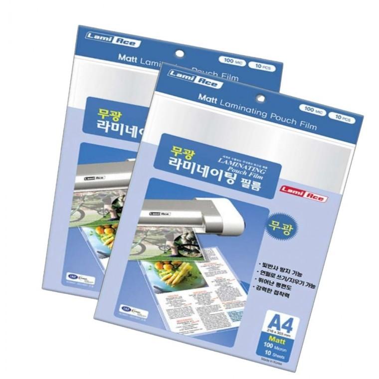 양면 무광 라미네이팅 필름 A4 10매