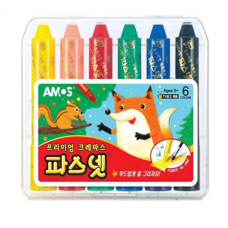크레파스 6색