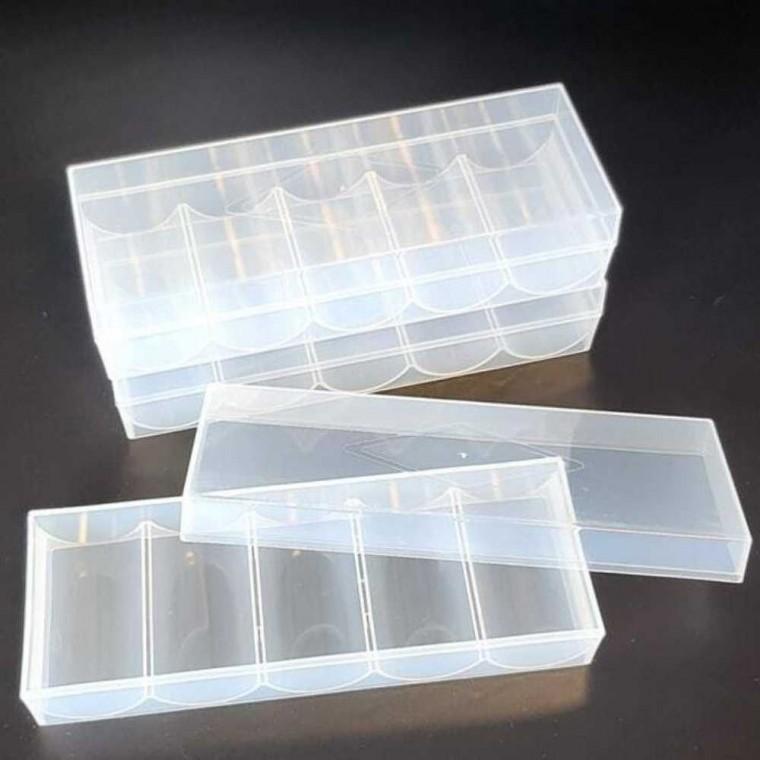 뚜껑형 포커칩 100PCS 보관 투명케이스 동전보관