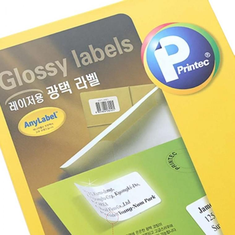 레이저용 광택라벨 14칸100매