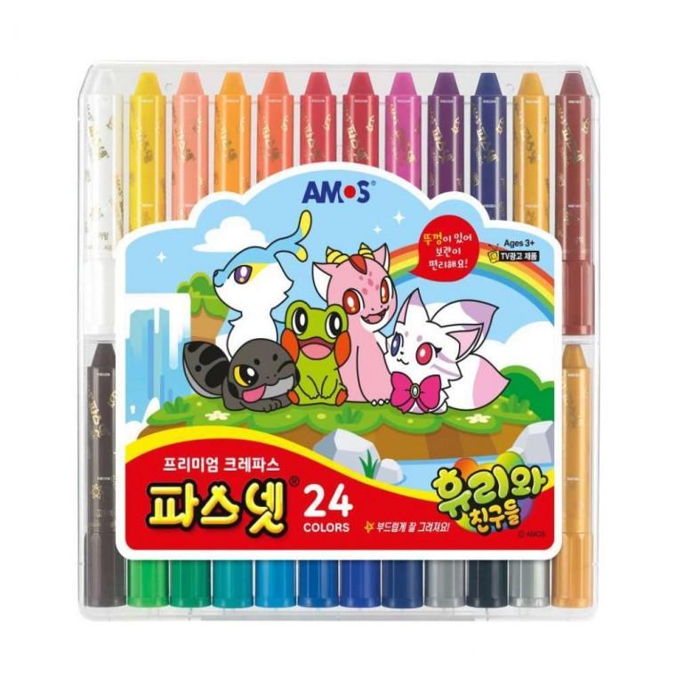 크레파스 24색
