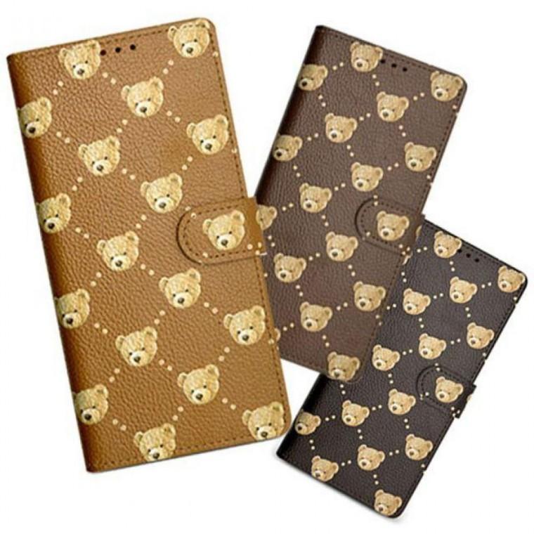 S21울트라 갤럭시 테디베어 G998 패턴지갑 케이스