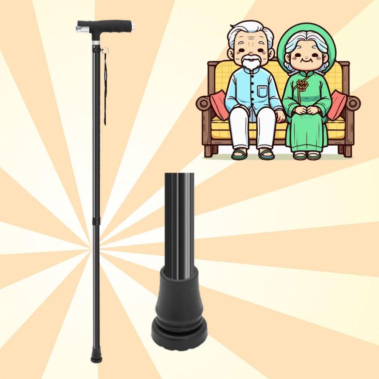 어르신 지팡이 야간 노인 고급 보행 보조기 할머니 선물 경량 LED 일자형