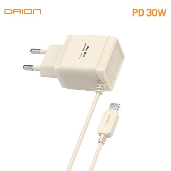 가정용 GAN PD30W 충전기 드리온 가정용 PD 30W C타입 일체형 충전기 DR-PD30W-CPIN