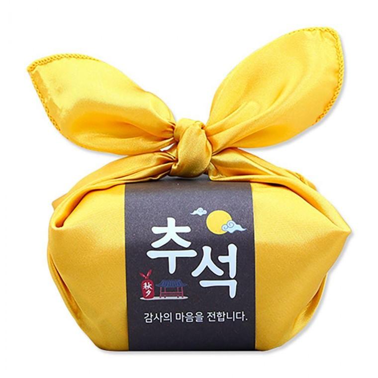 보자기포장 4인용 선물보자기 황금 어린이집 공단 송편만들기체험 송편선물