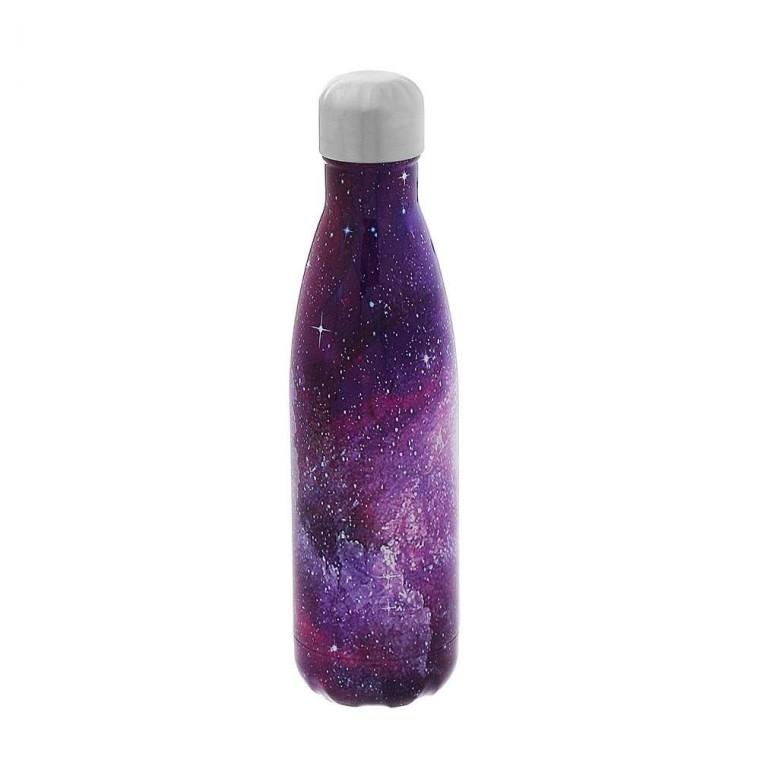 우주 보온병 500ml 퍼플 병모양 가정용 식당 보냉