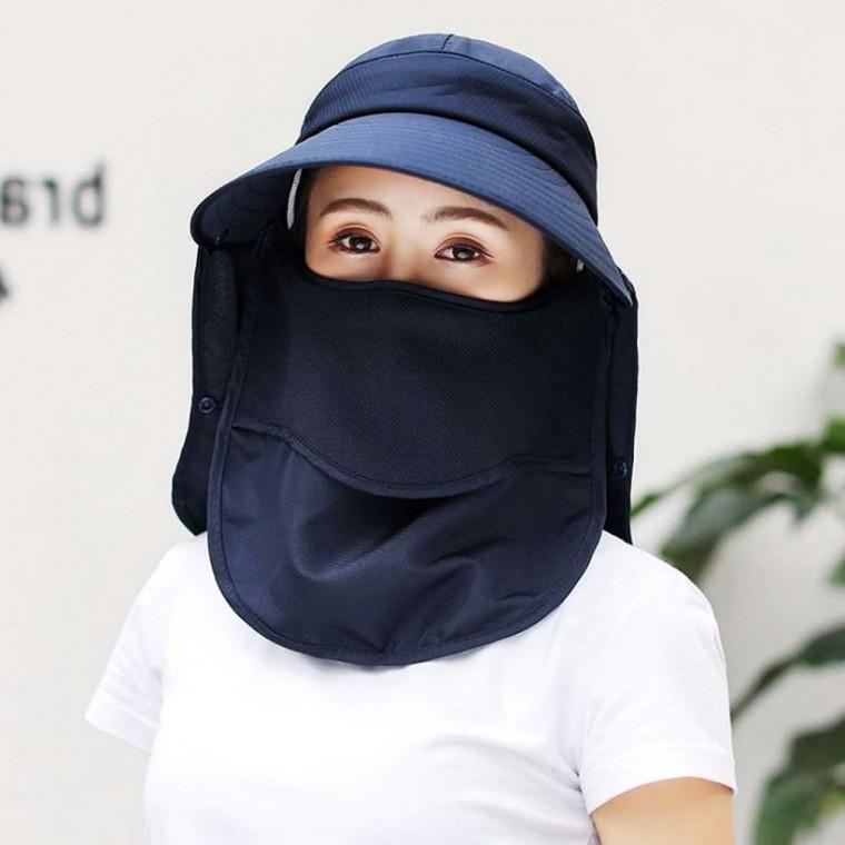 쉴드업 썬캡 네이비 갯벌 넥커버 썬바이저 작업용