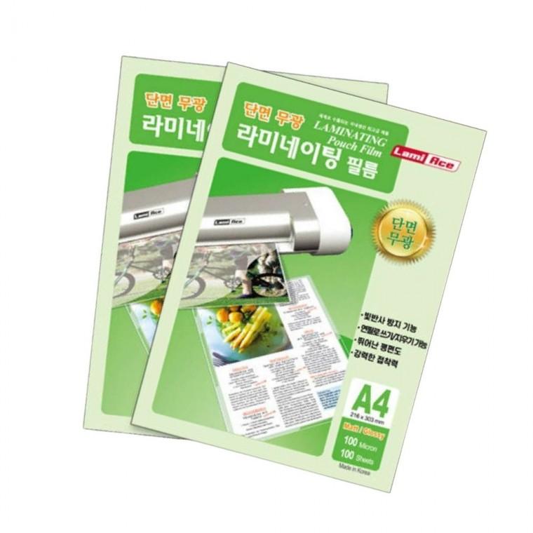 무광 라미네이팅 필름 A4 100매