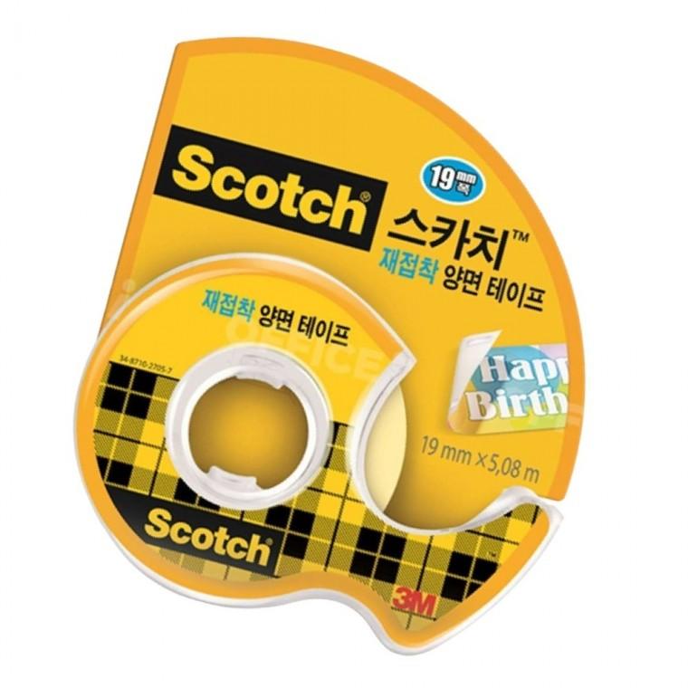 재접착 양면테이프 폭19mm