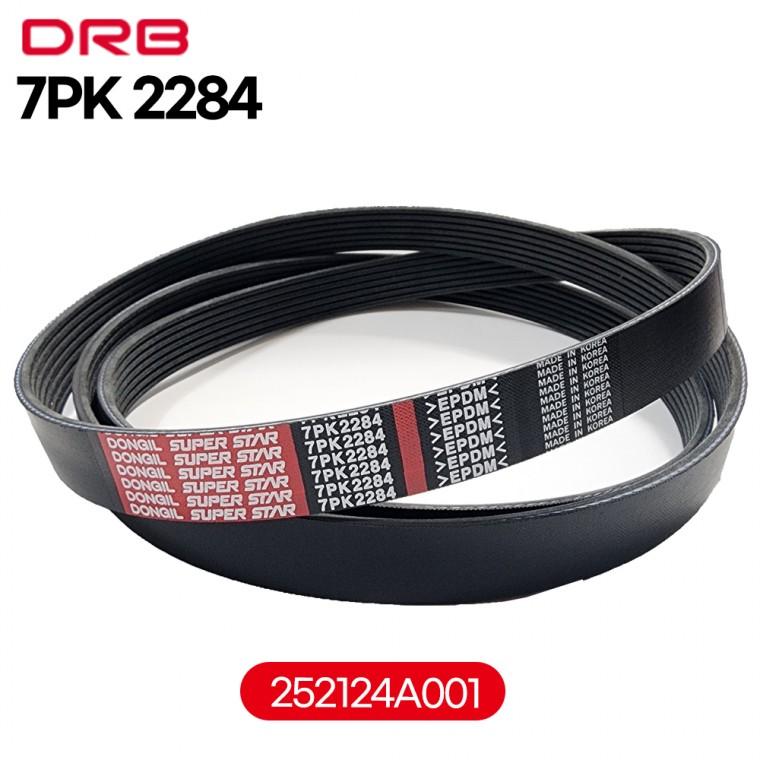 동일벨트 7PK2284 고무벨트 차량용 기계용 농업용 발전기 팬벨트 쏘렌토 스타렉스 리브드벨트 1개