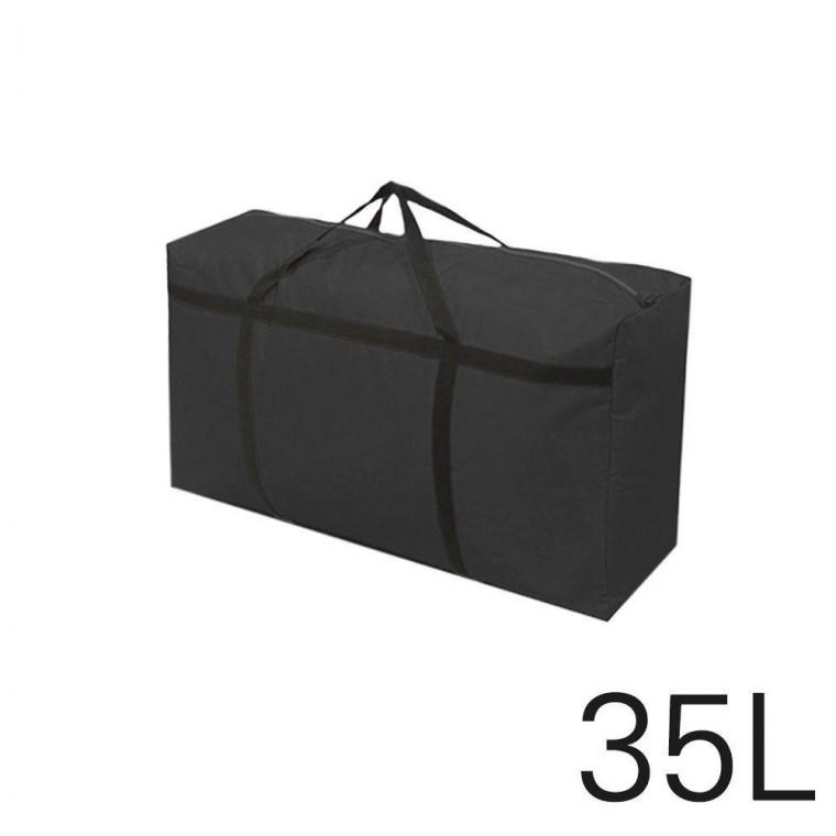 35L 이사가방 대형 백 옥스퍼드 짐가방 블랙 짐백 이사가방 캠핑가방 짐가방 여행가방