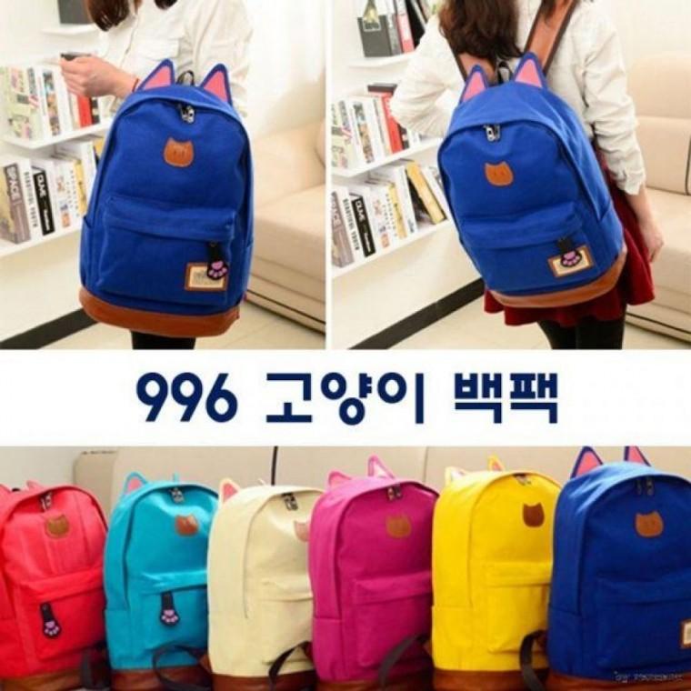 996 고양이 여성가방 가방 백팩 크로스백 선물용 책가 선물용 어린이가방 책가방 신학기 백팩