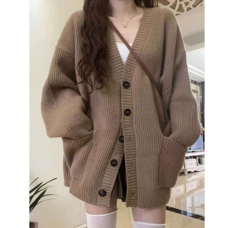 포켓 스웨터 니트 가디건