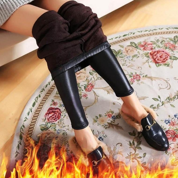 롱다리 날씬 시크 가죽 스판 레깅스 쫀쫀 스타일리쉬 바이커 가죽 블랙