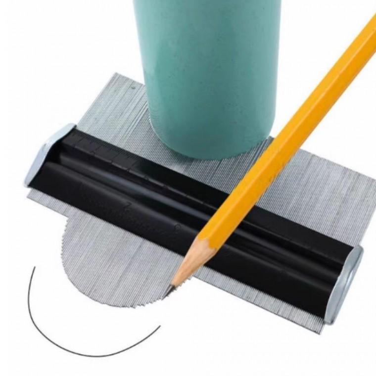 윤곽 게이지 형상복사 측정 형틀 모양따기 라인게이지 정밀 측정기 게이지 두께 윤곽 형틀자