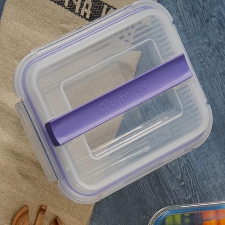 오븐락글라스 핸디직사각 밀폐용기2700ml