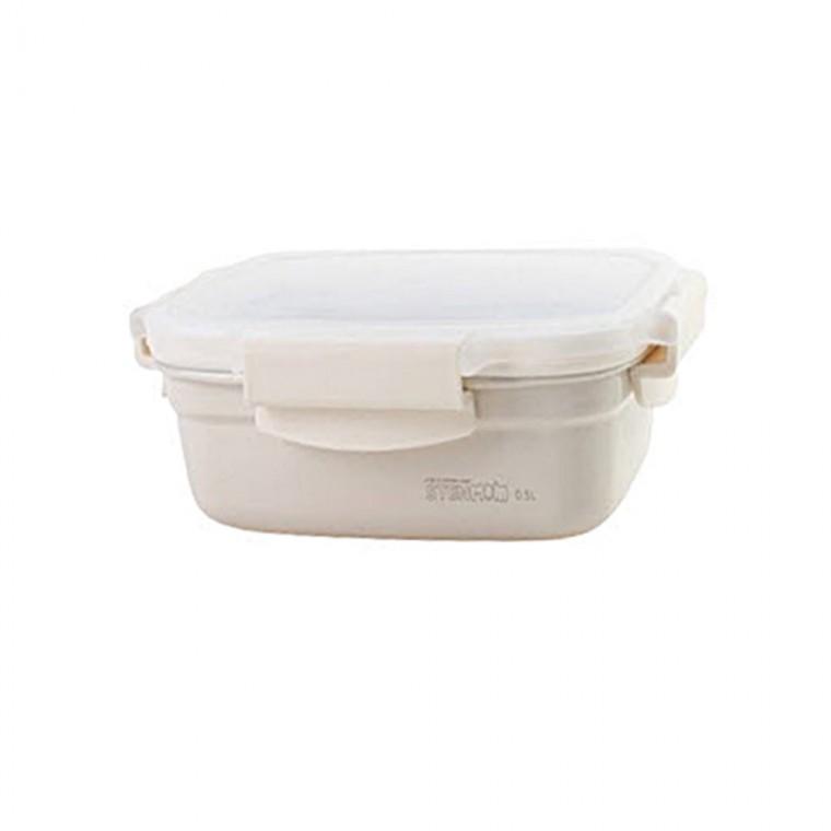 스텐맘 세라믹 컬러직사각 밀폐용기(500ml)