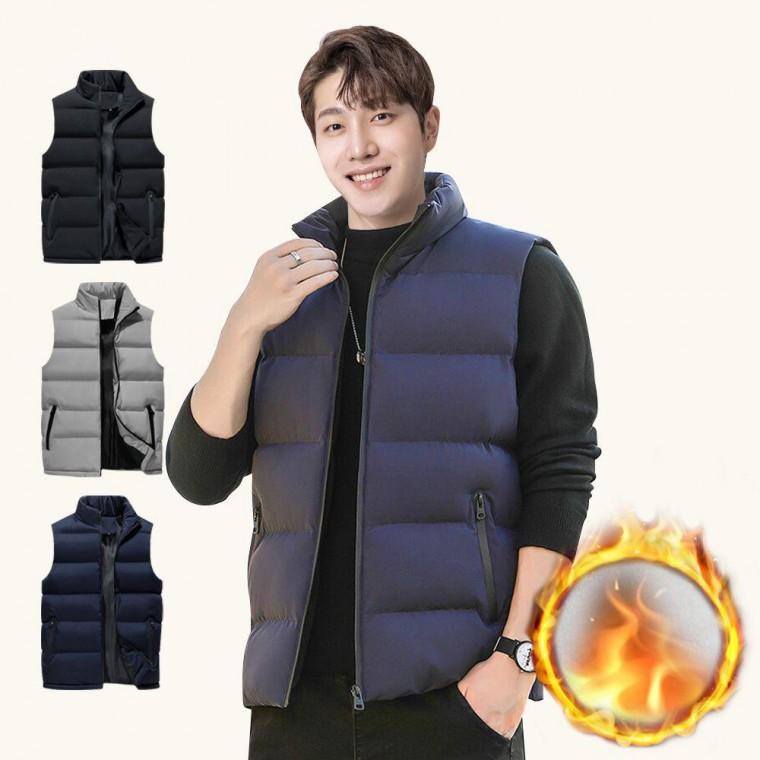 하이넥 패딩 베스트 가을 겨울 무지 경량 집업 조끼 가을 누빔 남성 조끼 등산 여자 베스트 패딩 남자