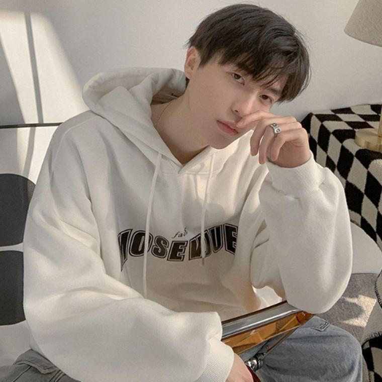 긴팔 후드티 간절기 오버핏 기모 티셔츠 남자 상의 가을 기모 후드티 긴팔티셔츠 단체 오버핏 유니폼
