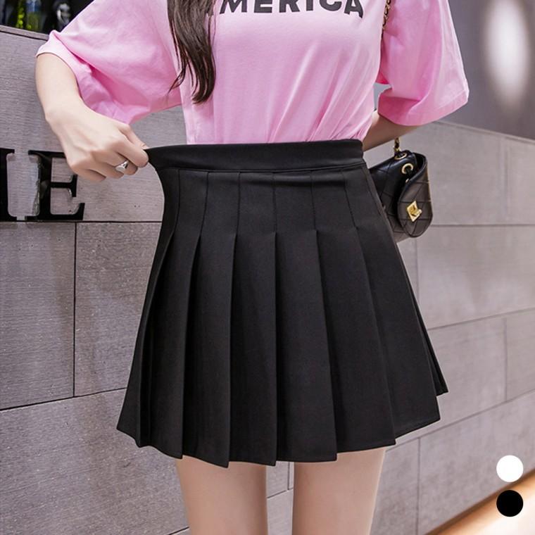밴딩 주름 플 테니스 치마 스커트 LM-0318