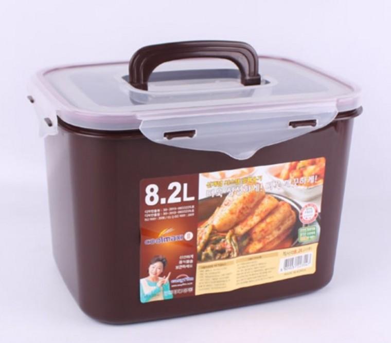 쿨맥시 직사각 밀폐용기 23호(초코)8.2L