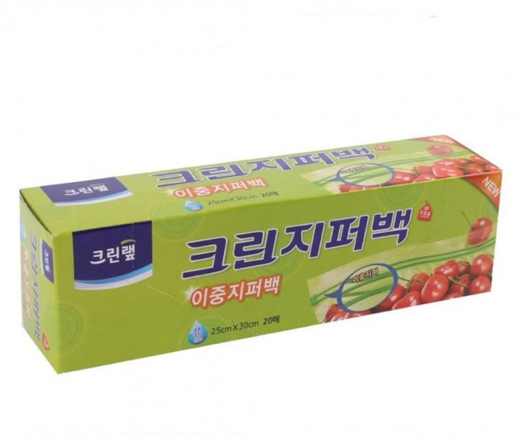 크린 이중 지퍼백 25cmx30cm 20매