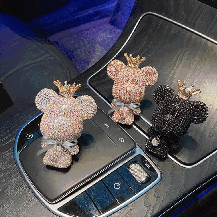 베어브릭 차량용 송풍구 오일 큐빅베어 방향제 (3cm 클립)