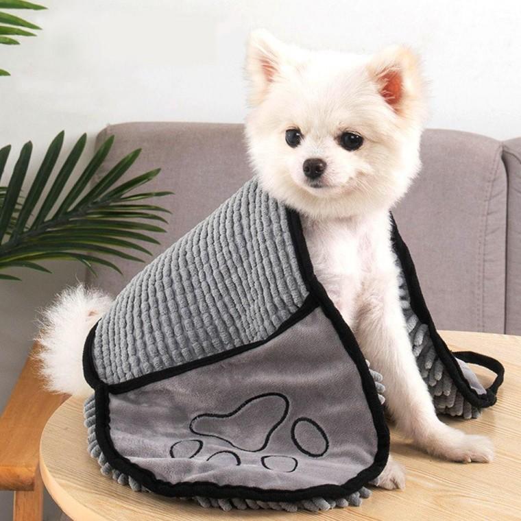 애완 동물 포켓 강아지 고양이 목욕 타올 펫타올 애완용 장갑 애견 수건