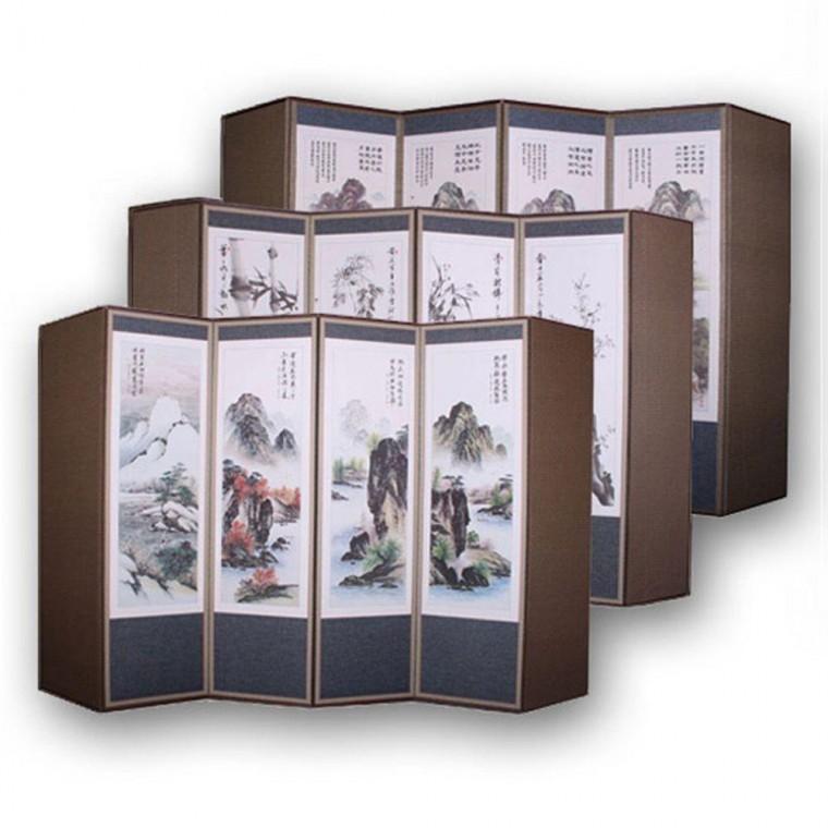추사 6폭 병풍 (커버포함) 명절 제사 차례