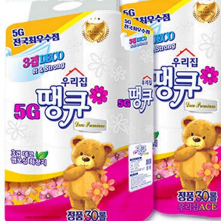 화장지 두루마리 휴지 화장실 엠보 3겹 30롤 2p