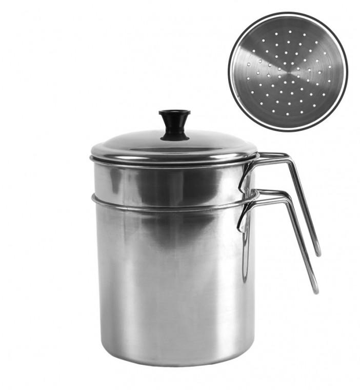 디디샵 스텐 물빠짐 음식물 쓰레기통 2L (833925)