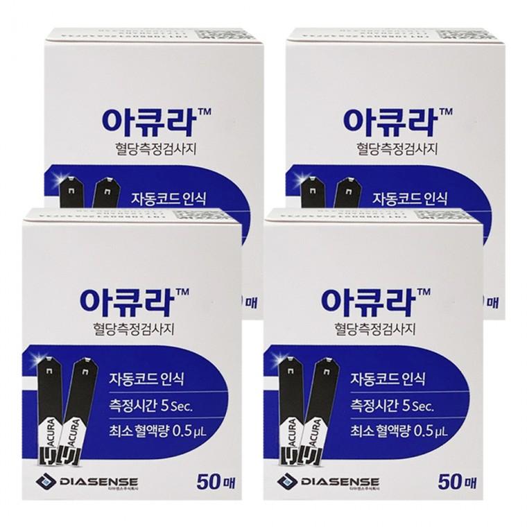 아이센스 아큐라 혈당시험지 50매 x 4박스