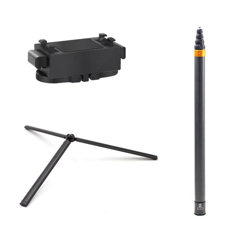 Insta360 X5 전용 퀵릴리즈 마그네틱 3m 인비저블 카본 셀피스틱 삼각대 세트