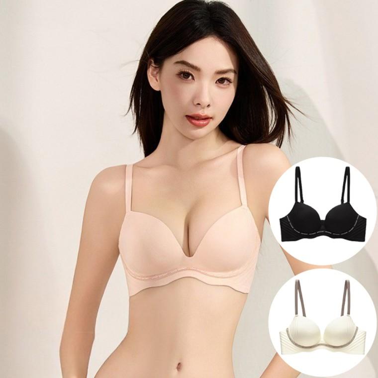 여성 데일리 몰드 노와이어 브라탑 심플 볼륨업 속옷