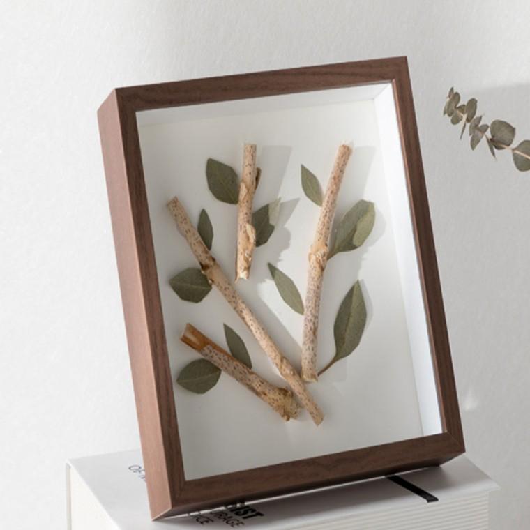 아트공간 3D 입체 관액자 6x8 (다크우드) 캘리액자