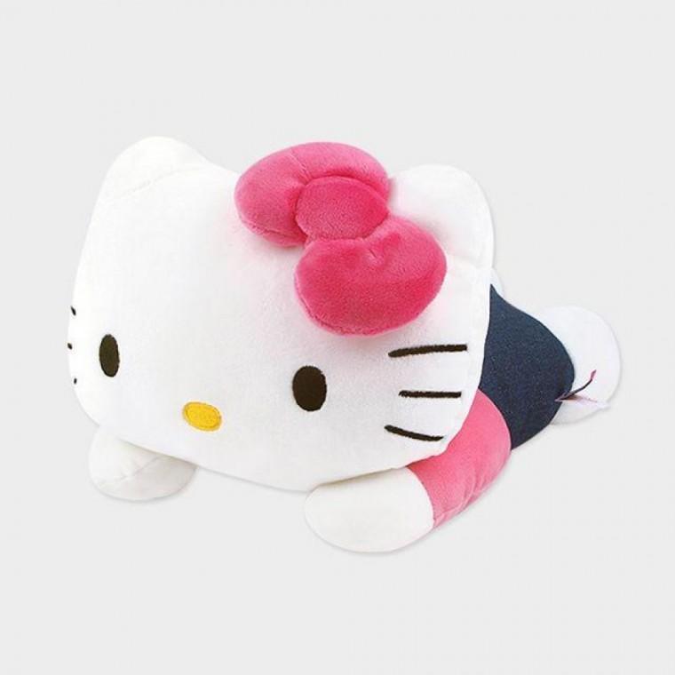 인형 캐릭터 핑크리본 35cm 데님라이닝