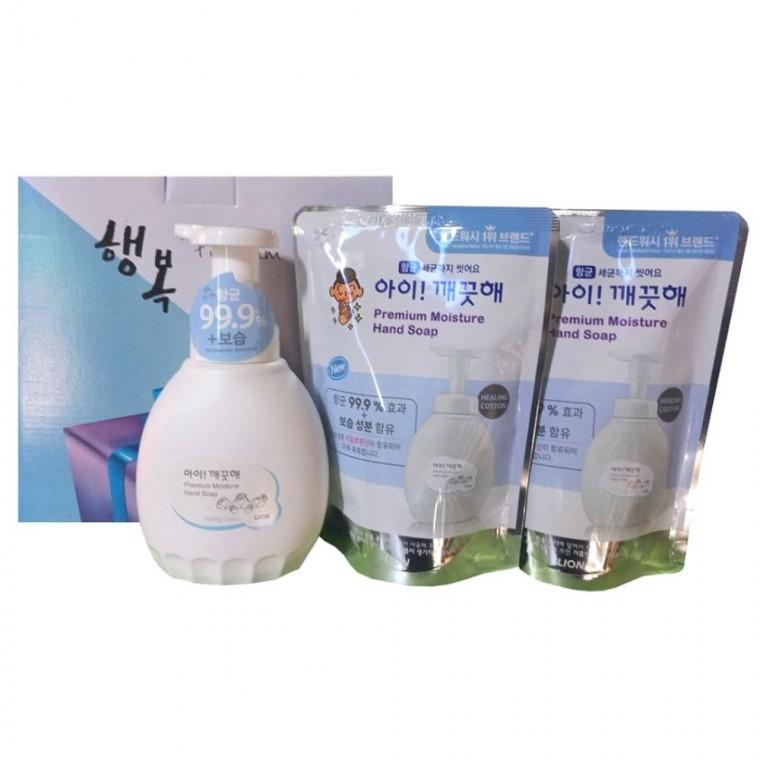 고급 손세정제 힐링코튼 핸드워시 3종 명절 선물세트