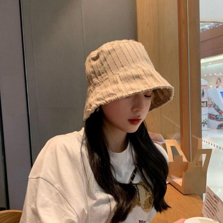 여성 외출 패션 나들이 모자 가벼운 스티치 벙버지 여자 남자 무지 낚시 큰모자 벙거지