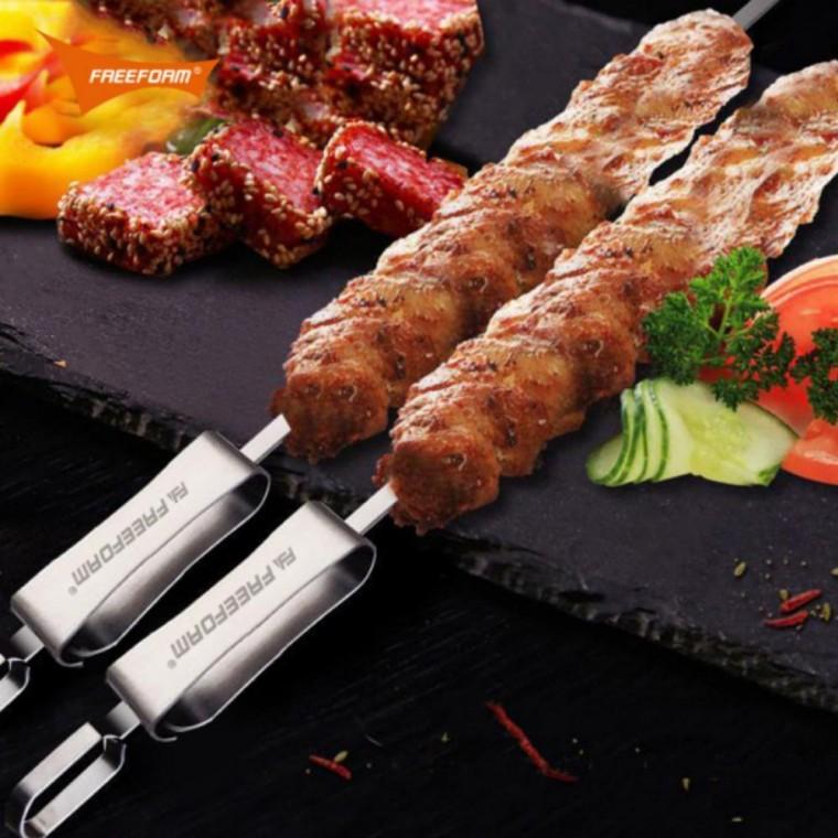 꼬치 스텐 바베큐 캠핑 슬라이드 10개 케이스