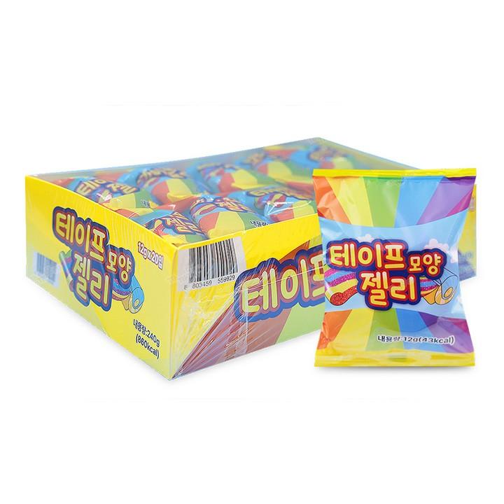 테이프 모양 젤리 12g(20개입)