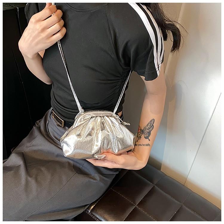 데일리 패션 PU 미니 복조리 가방 크로스백