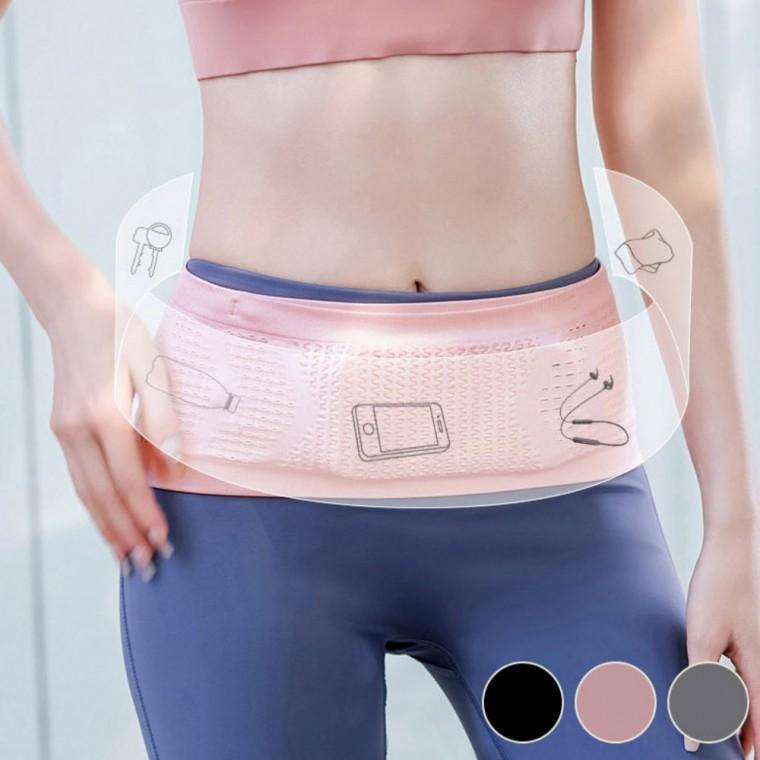 펀칭 스포츠 360도 다양한 히든 포켓 밴딩 러닝벨트