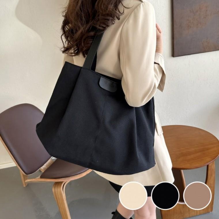 깔끔 데일리 주름 포인트 나들이 미니멀 숄더백