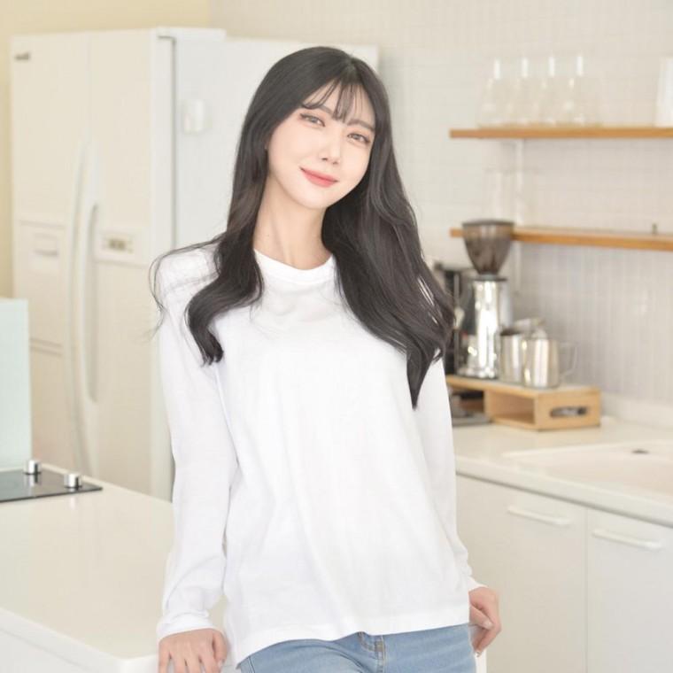 긴팔 민무늬 티셔츠 4colors 겨울티 남녀공용 가을 라운드티 유니폼