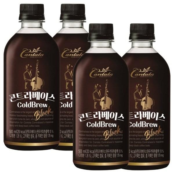 롯데 칸타타 콘트라베이스 블랙 500ml x 24PET