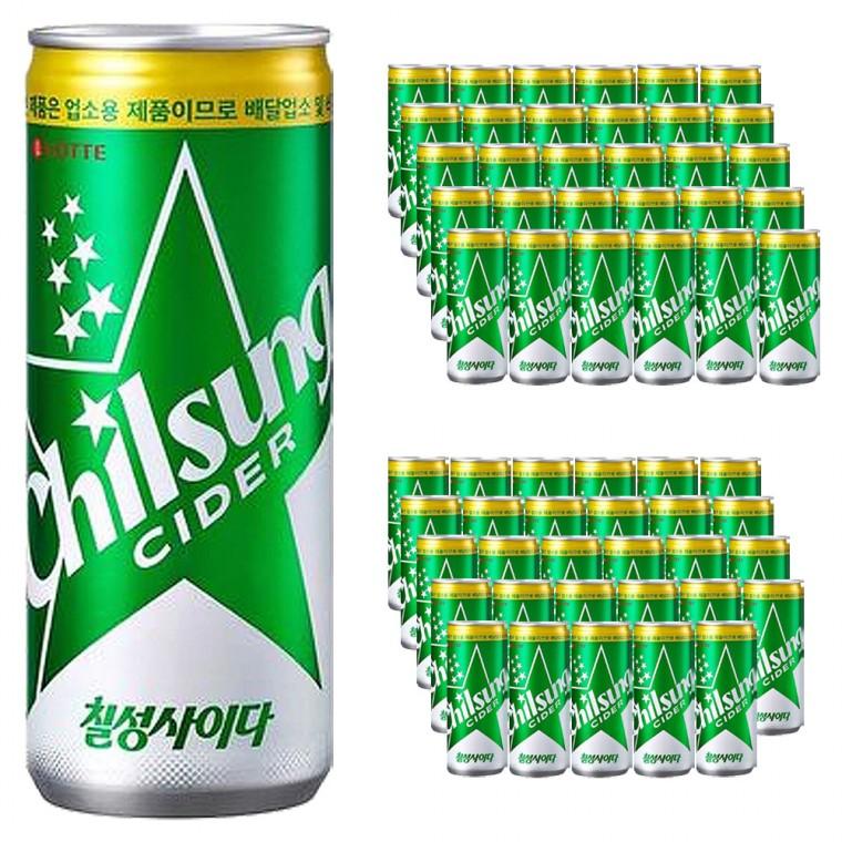 롯데 칠성사이다 245ml x 60캔 (30캔x2박스)