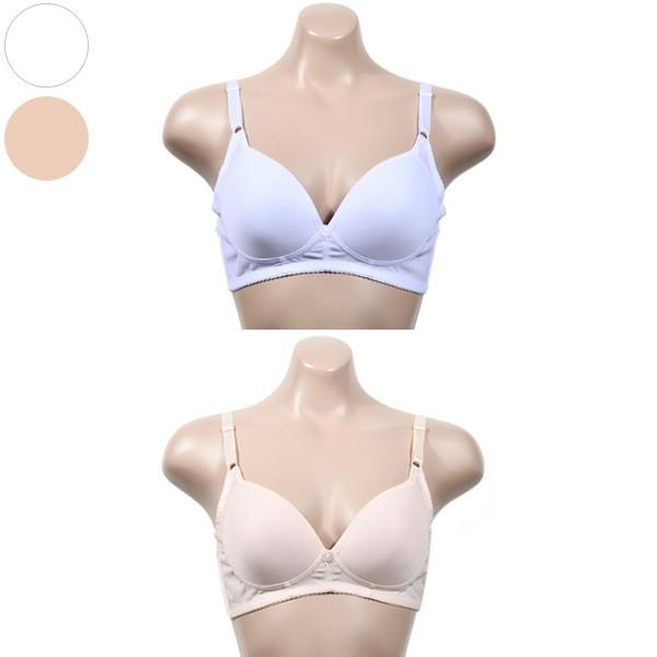 쾌적하고 편안한 착용감 에어로쿨 노와이어 몰드 B컵 브라0105vx